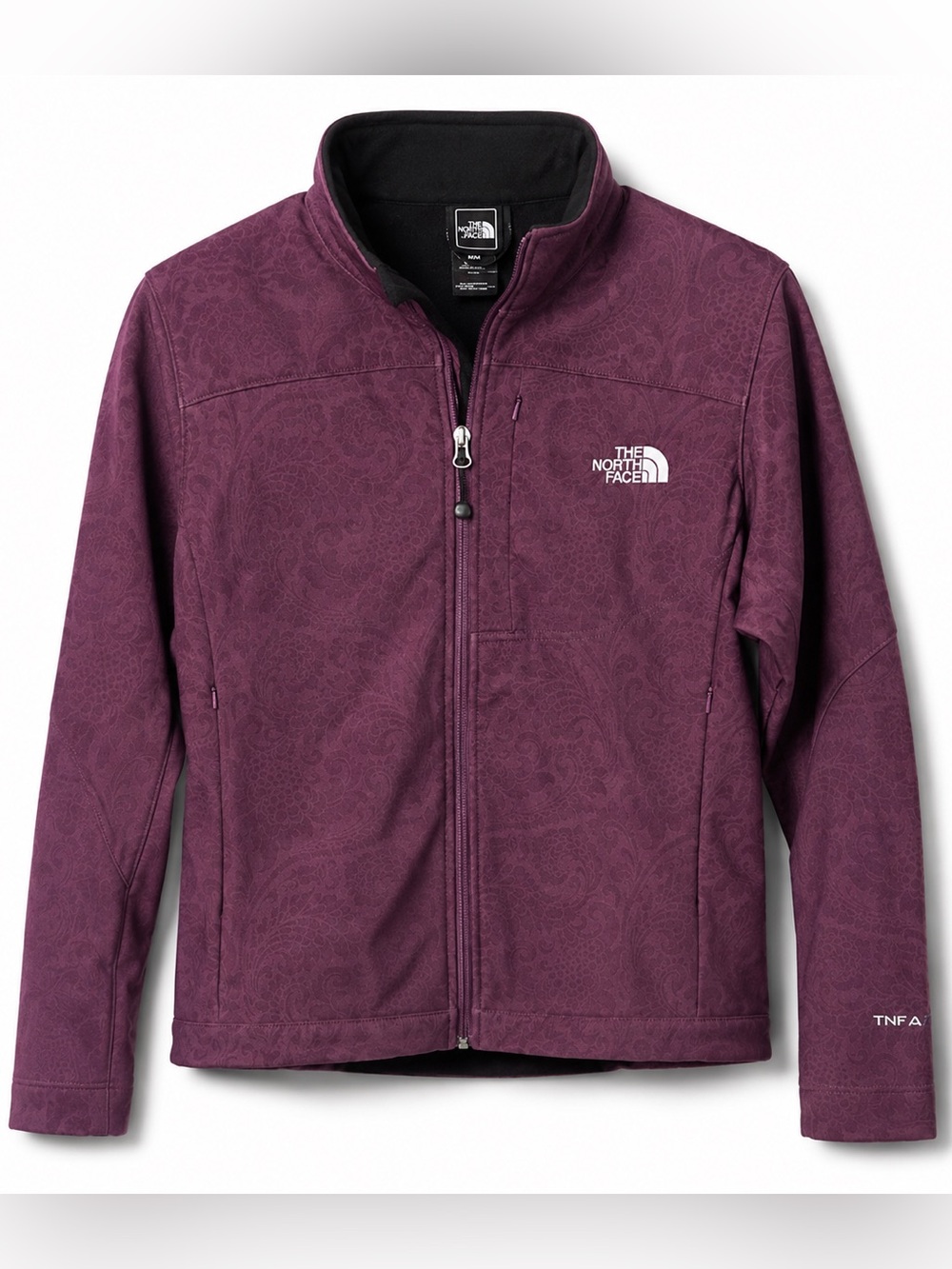 The North Face TNF Apex Jacket Women’s Medium Purple Paisley Fleece Coat